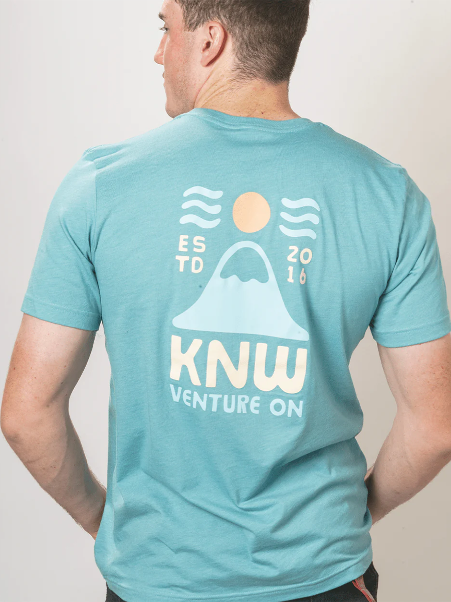 T-Shirt Knw Venture On Round-Neck Short-Sleeved T-Shirt
