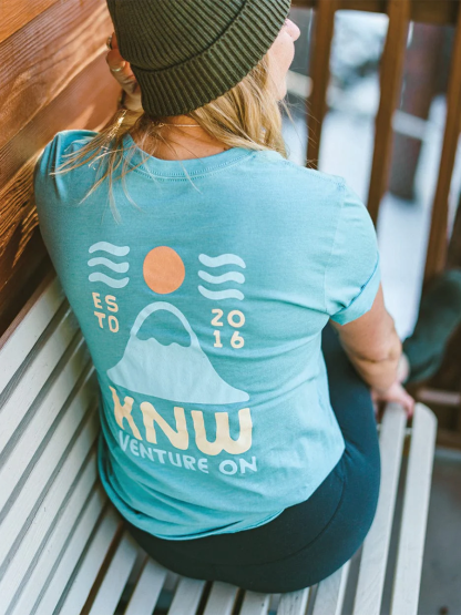 T-Shirt Knw Venture On Round-Neck Short-Sleeved T-Shirt