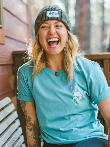 T-Shirt Knw Venture On Round-Neck Short-Sleeved T-Shirt