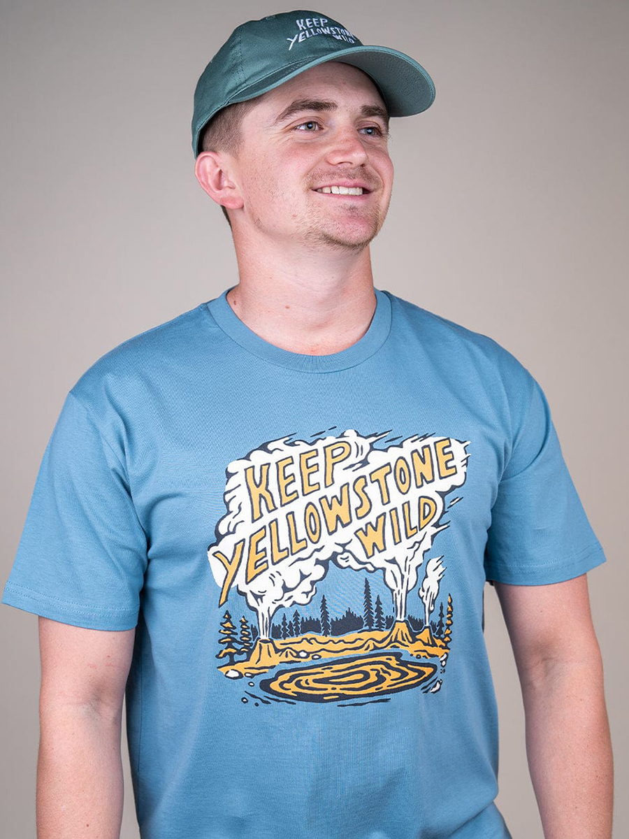 T-Shirt Keep Yellowstone Wild Round-Neck Short-Sleeved T-Shirt