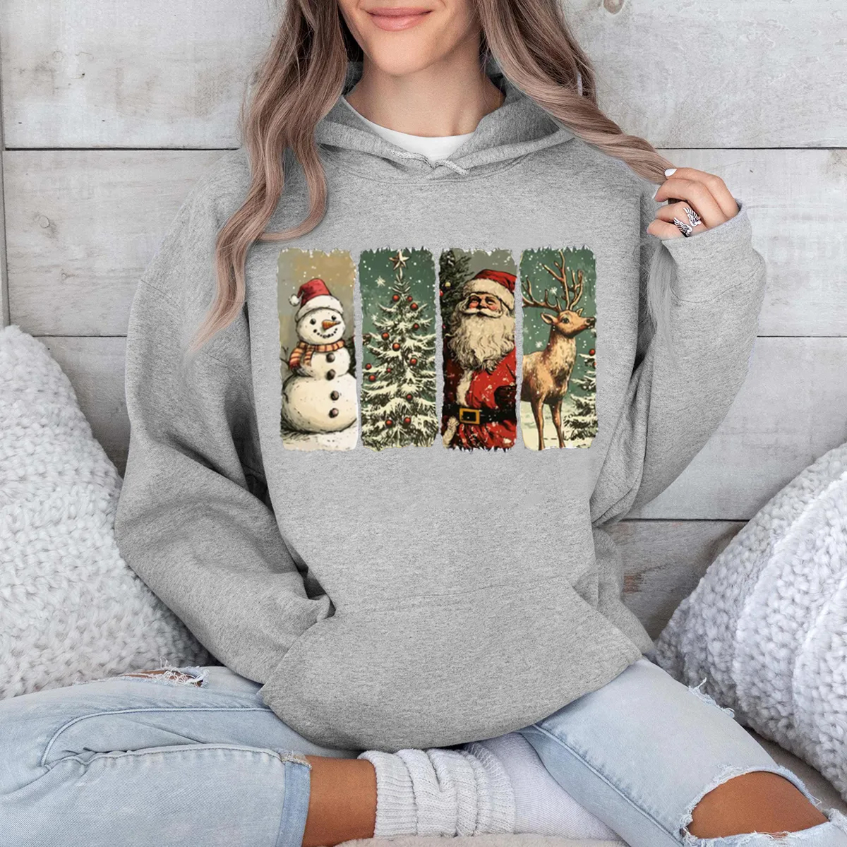 Christmas illustration Women's hoodie