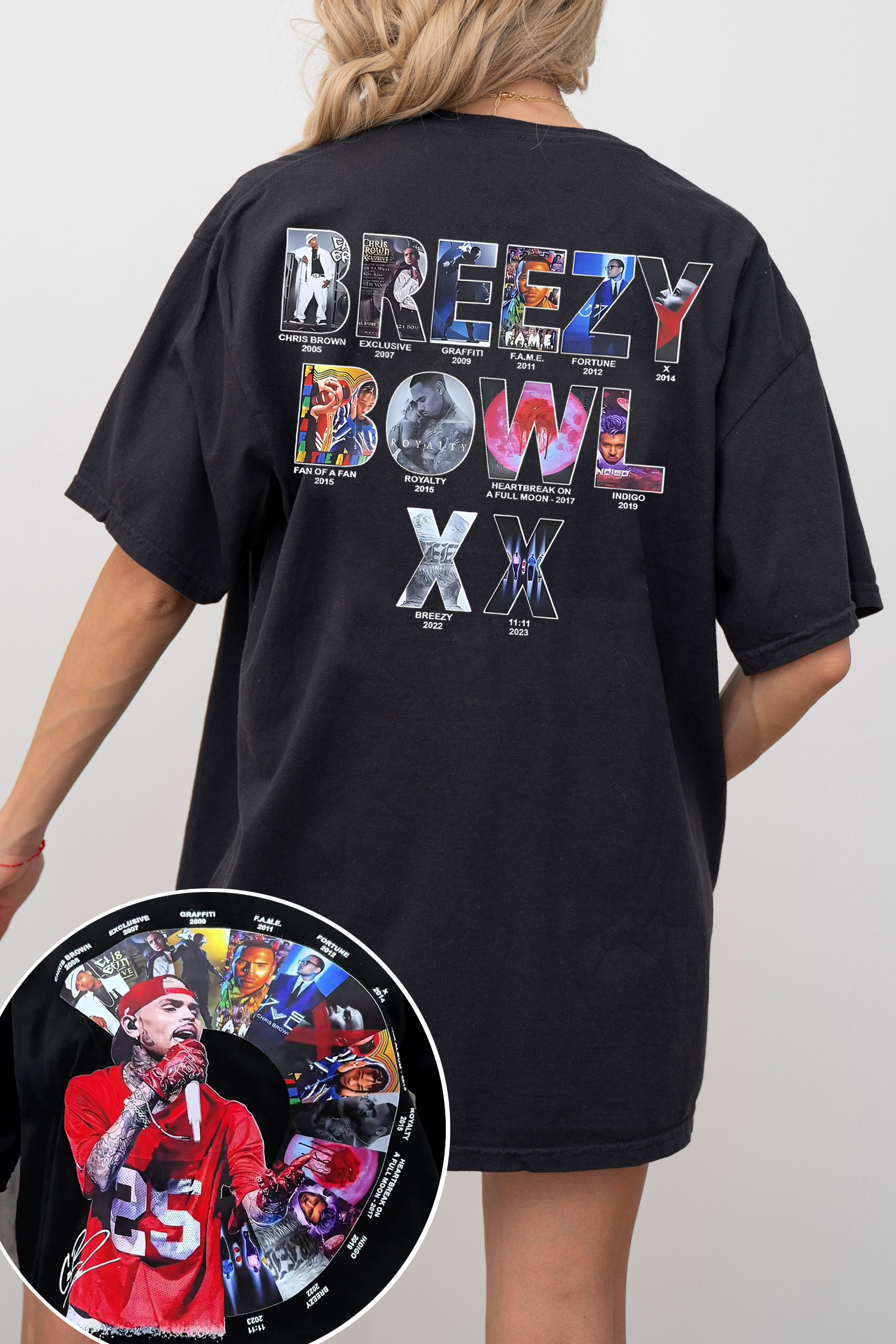 cb 2-side printed Tee For Women