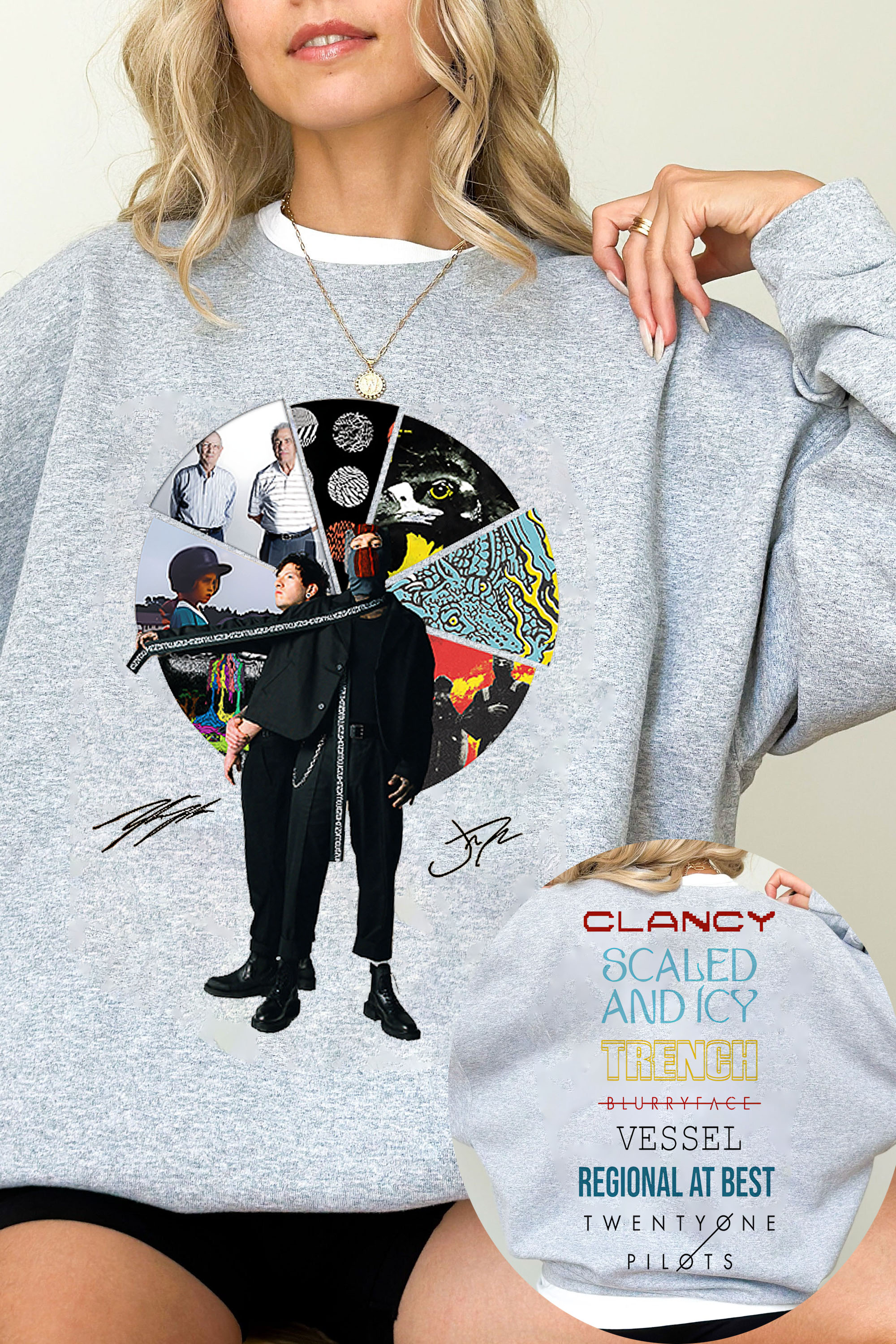 Twenty One Pilots Albums Both Side SweatShirt