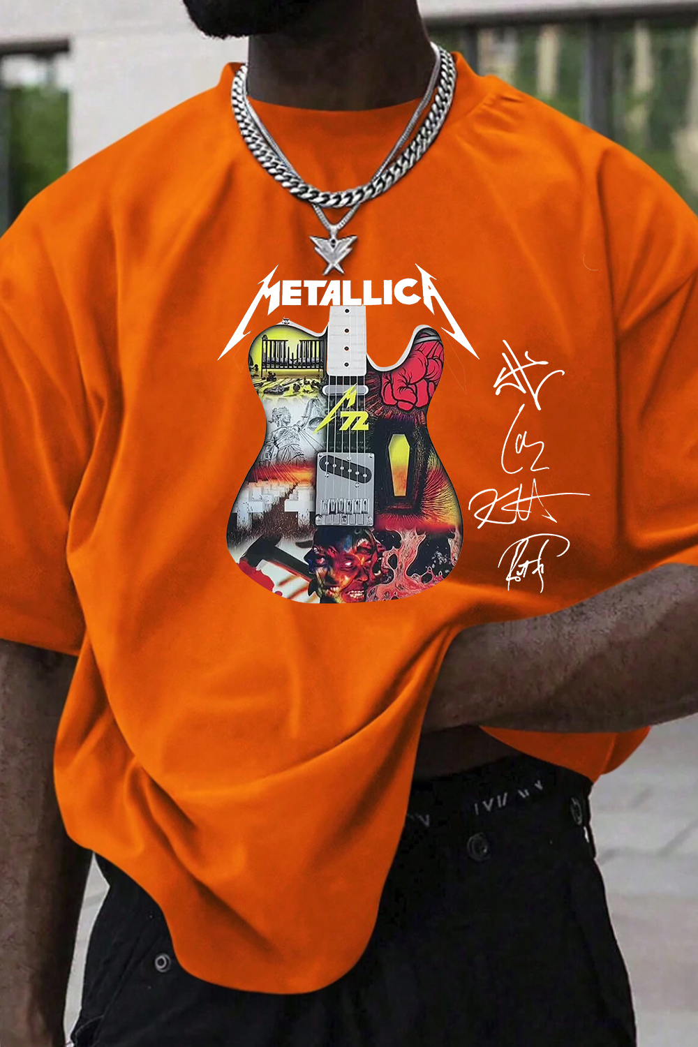 metallica 2025 men TEE