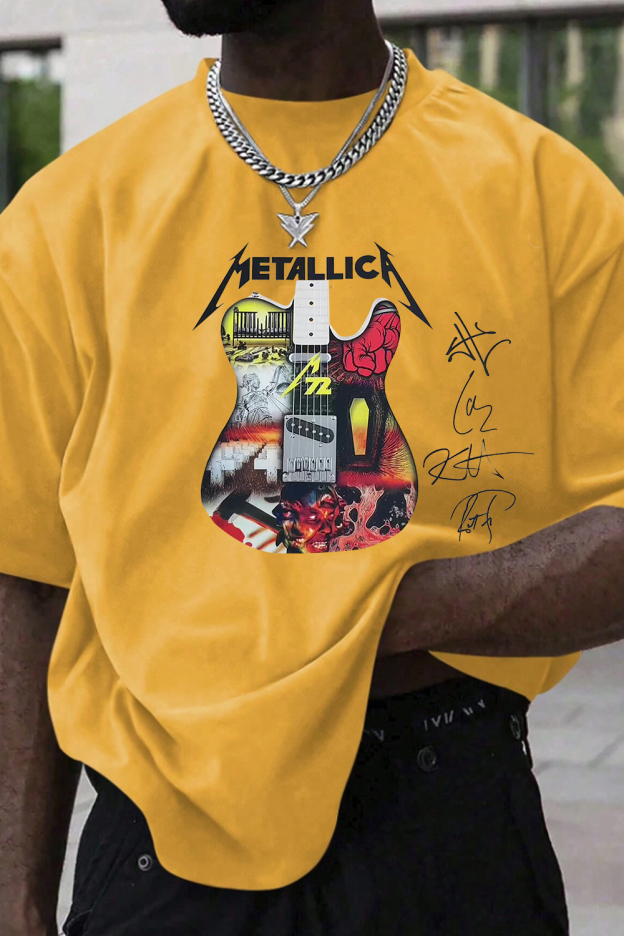 metallica 2025 men TEE