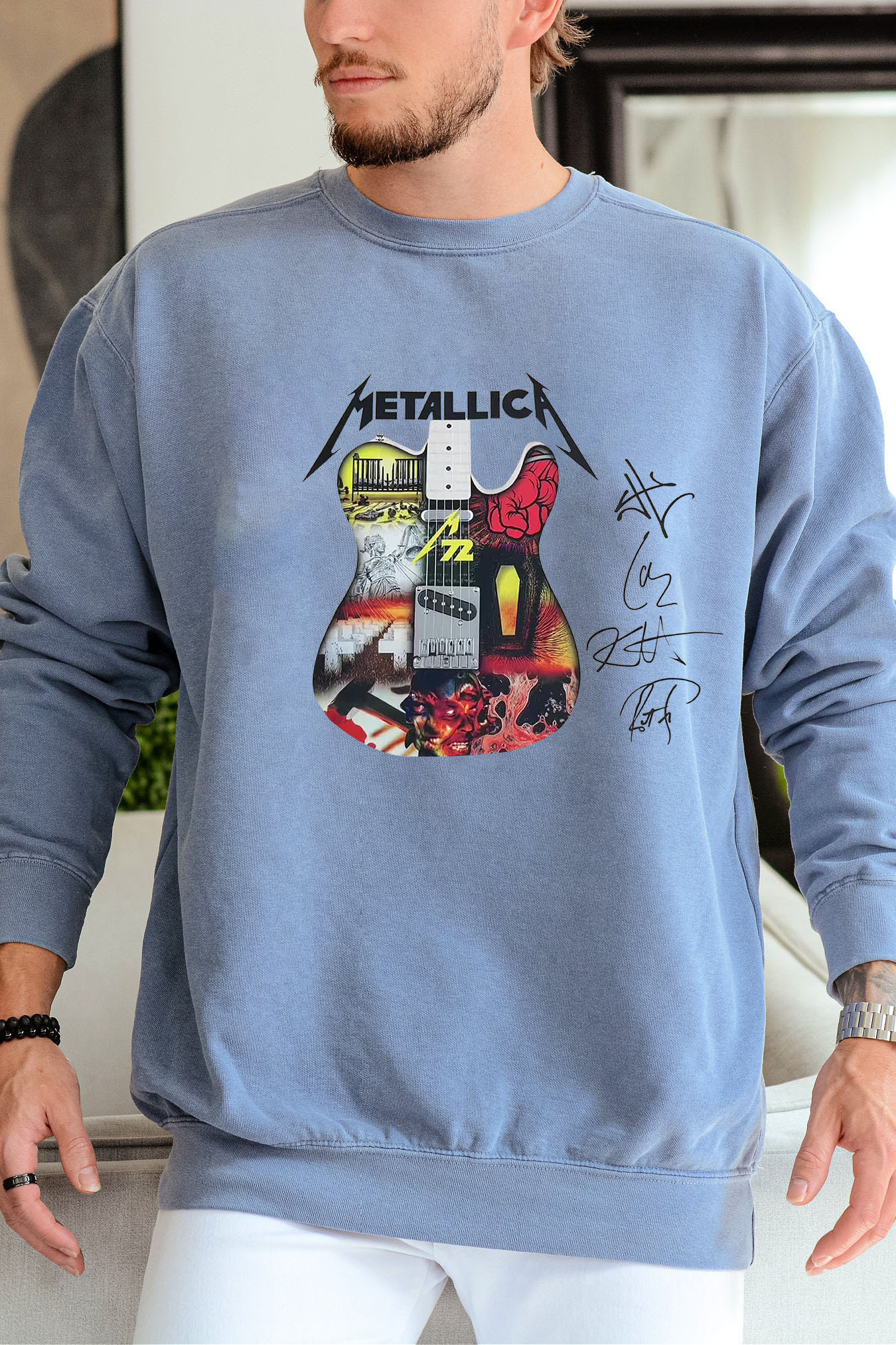 metallica 2025 men sweatshirt