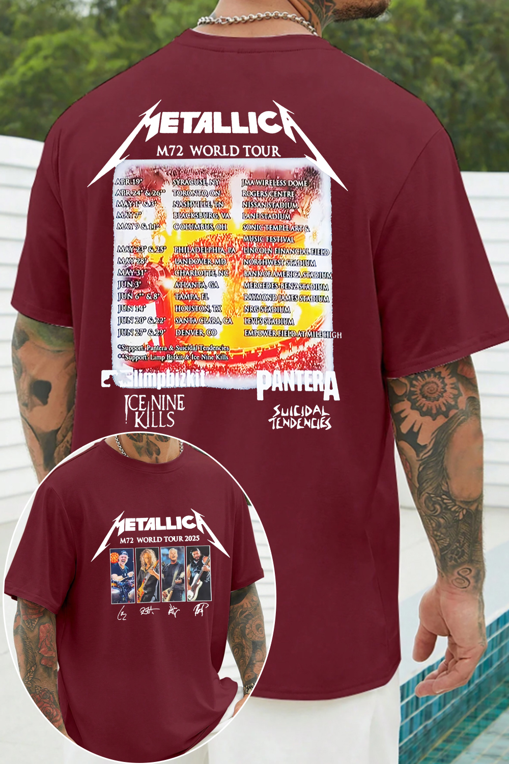 metallica rockband  TEE