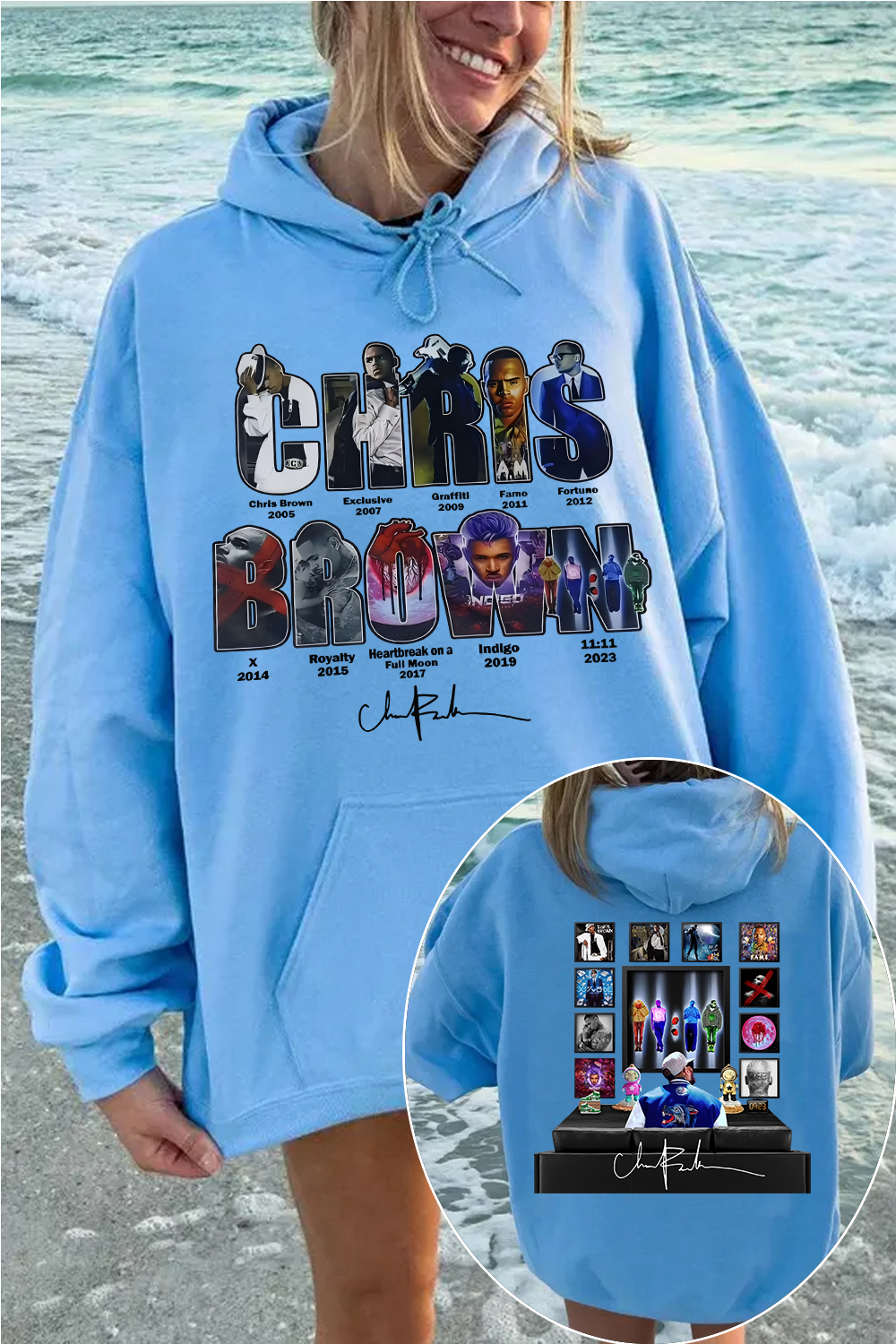 Chris Brown Concert hoodie For Women