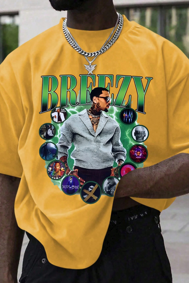 Chris Brown Breezy 1111 Tour tshirt For Men