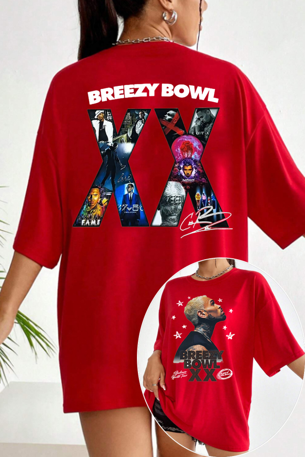 2 Sided Chris Brown Graphic Shirt For Women