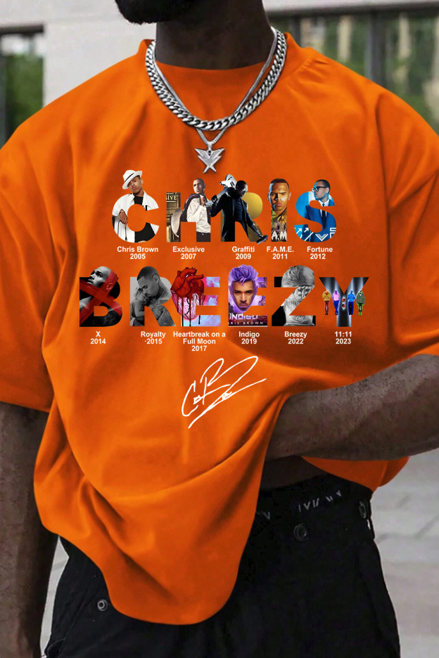 CB Brez Album Concert Graphic Tee For men