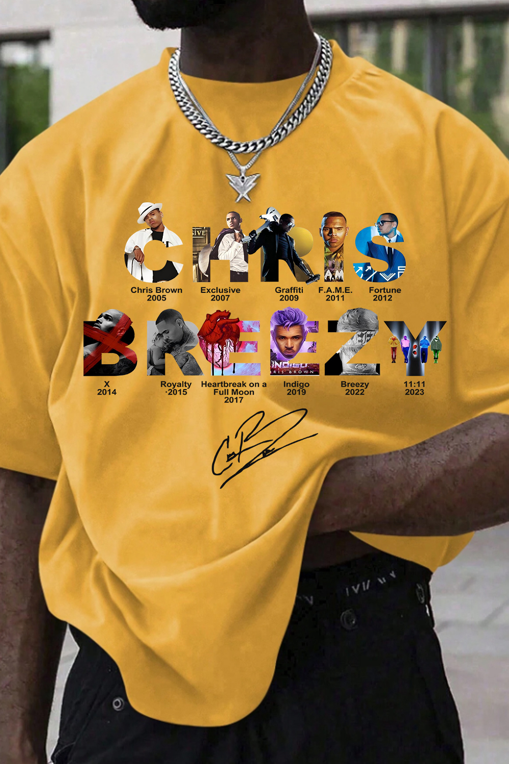 CB Brez Album Concert Graphic Tee For men