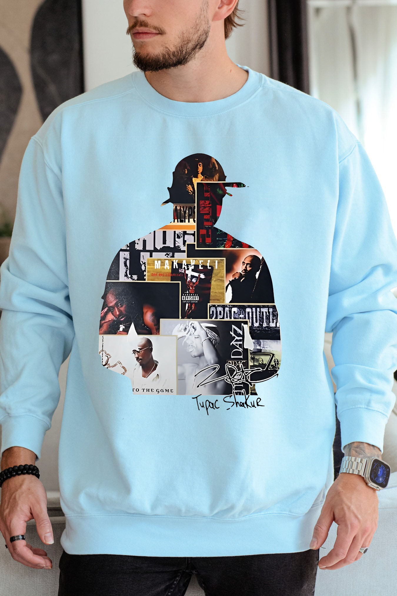 tupacisgoat men sweatshirt