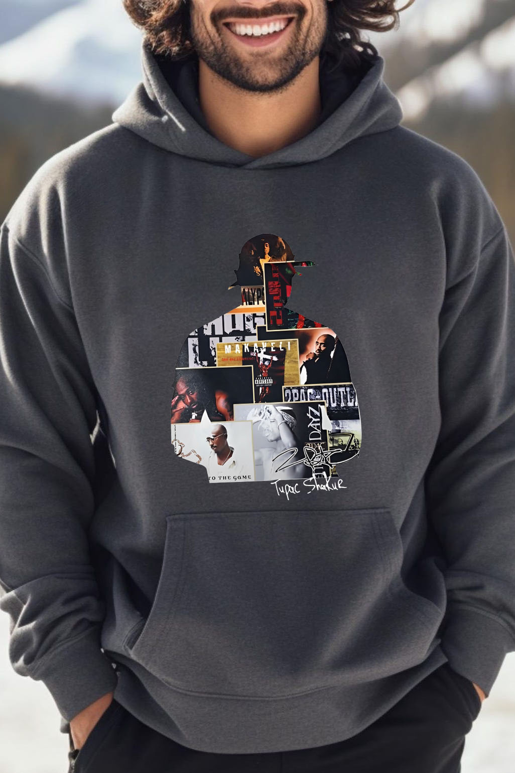 tupacisgoat men hoodie