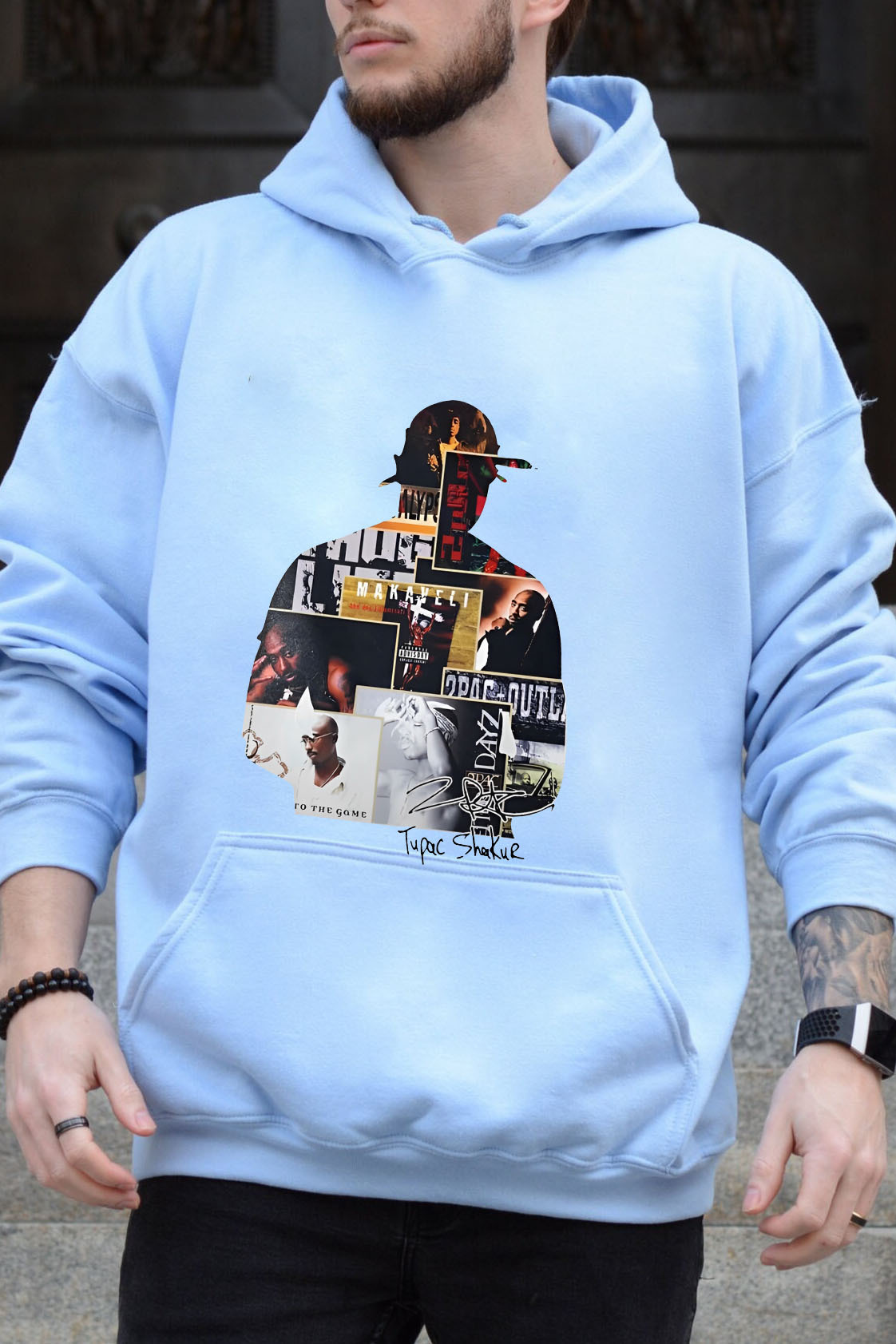 tupacisgoat men hoodie