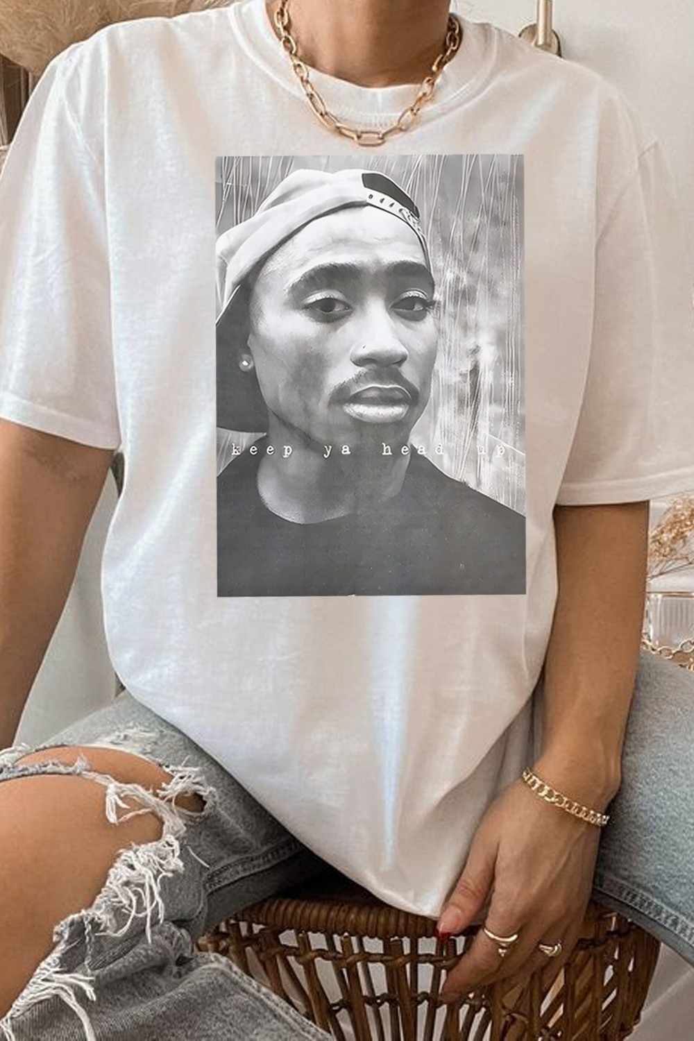 2Pac 90s Rappers Graphic Tee For Women