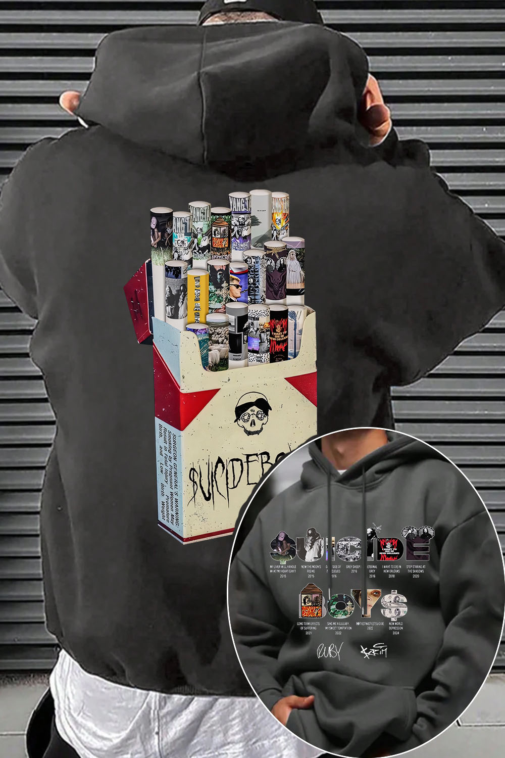 uicideboys 2-side printed men's hoodie