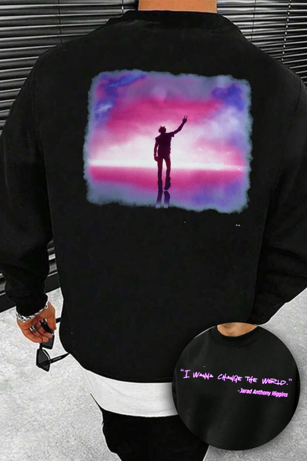 juicewrld 2-sided printed Men hoodie