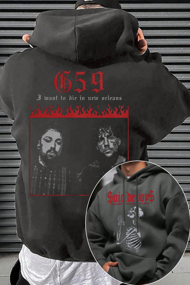 uicideboysmusic 2-side printed hoodie