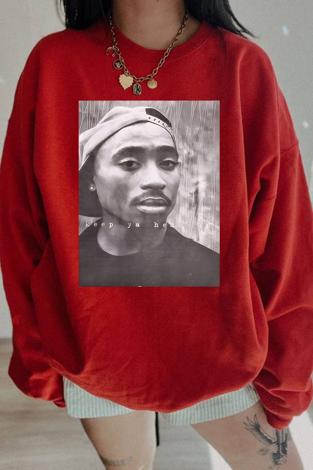 2Pac 90s Rappers Graphic sweatshirt For Women