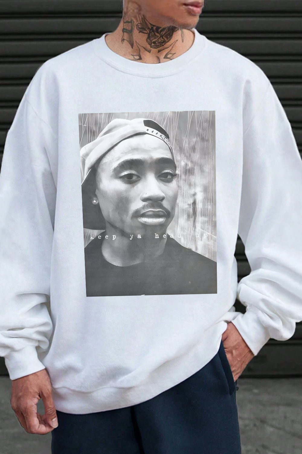 2Pac 90s Rappers Graphic sweatshirt For Men