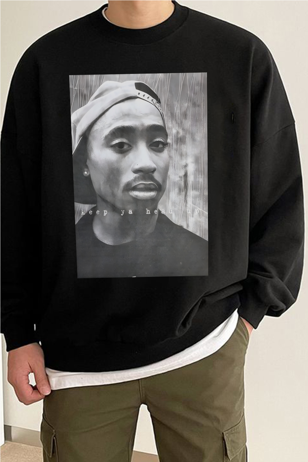 2Pac 90s Rappers Graphic sweatshirt For Men