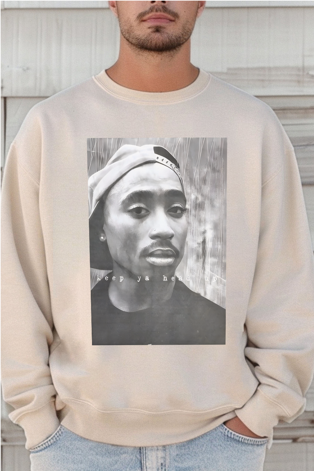 2Pac 90s Rappers Graphic sweatshirt For Men