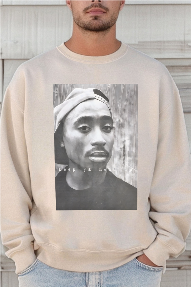 2Pac 90s Rappers Graphic sweatshirt For Men