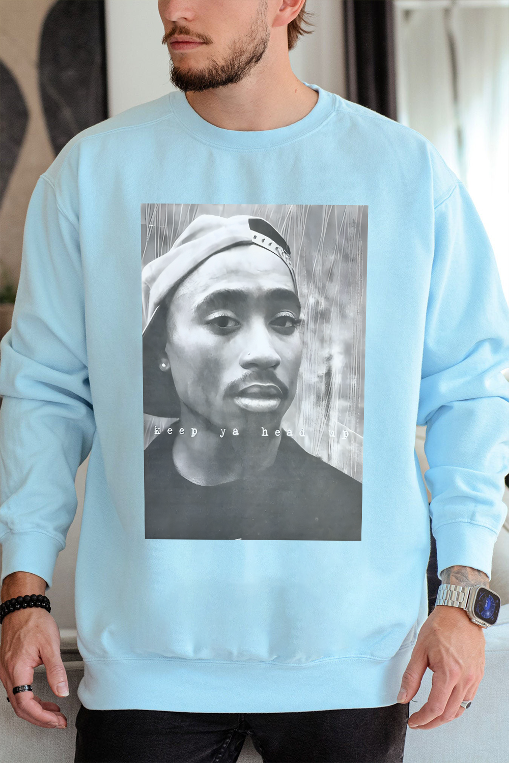 2Pac 90s Rappers Graphic sweatshirt For Men