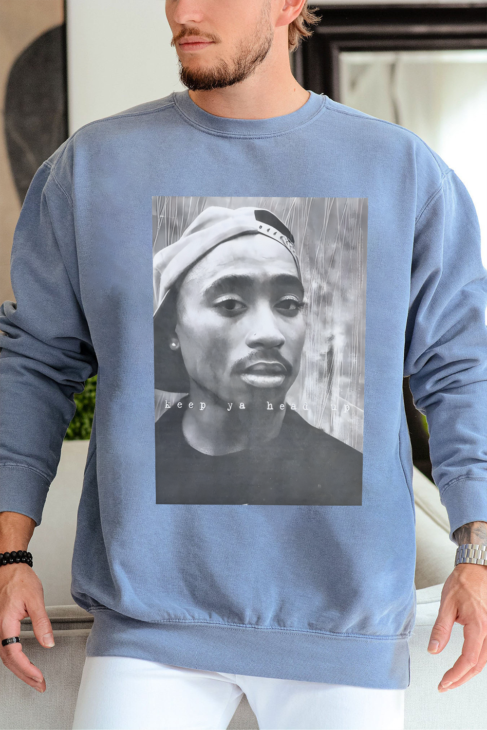 2Pac 90s Rappers Graphic sweatshirt For Men