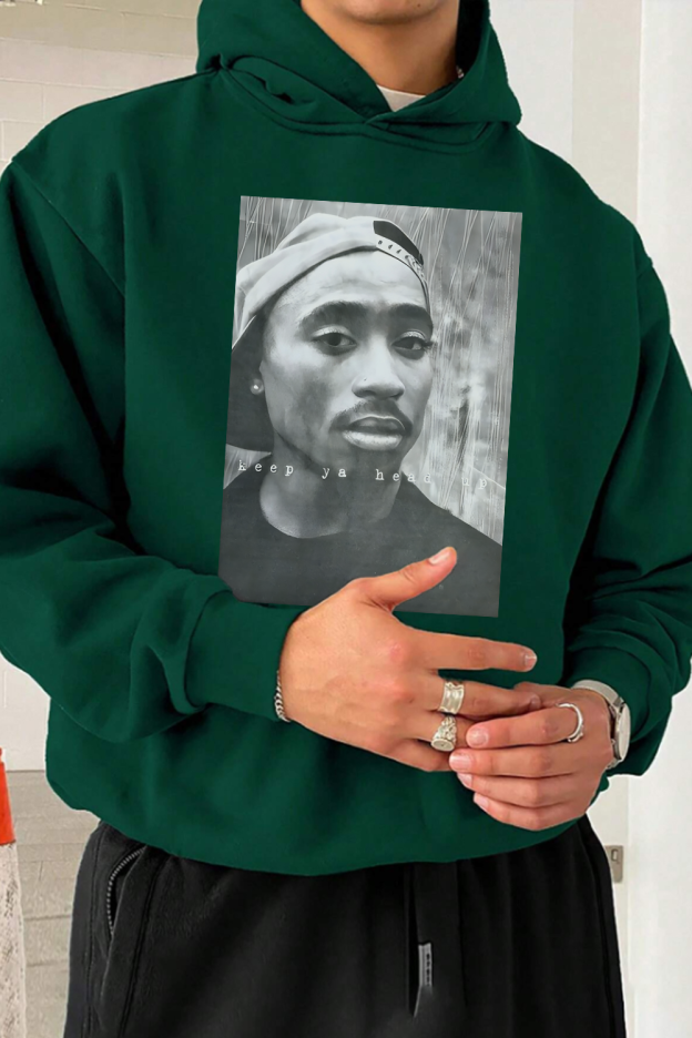 2Pac 90s Rappers Graphic hoodie For Men