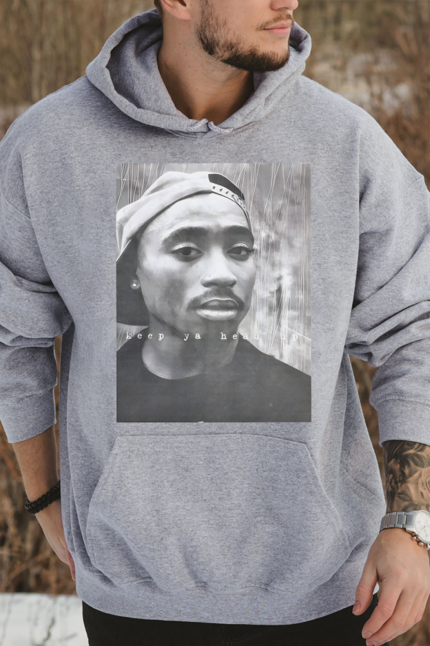 2Pac 90s Rappers Graphic hoodie For Men