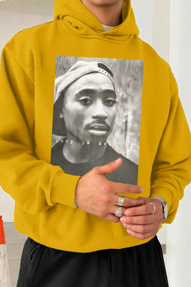2Pac 90s Rappers Graphic hoodie For Men