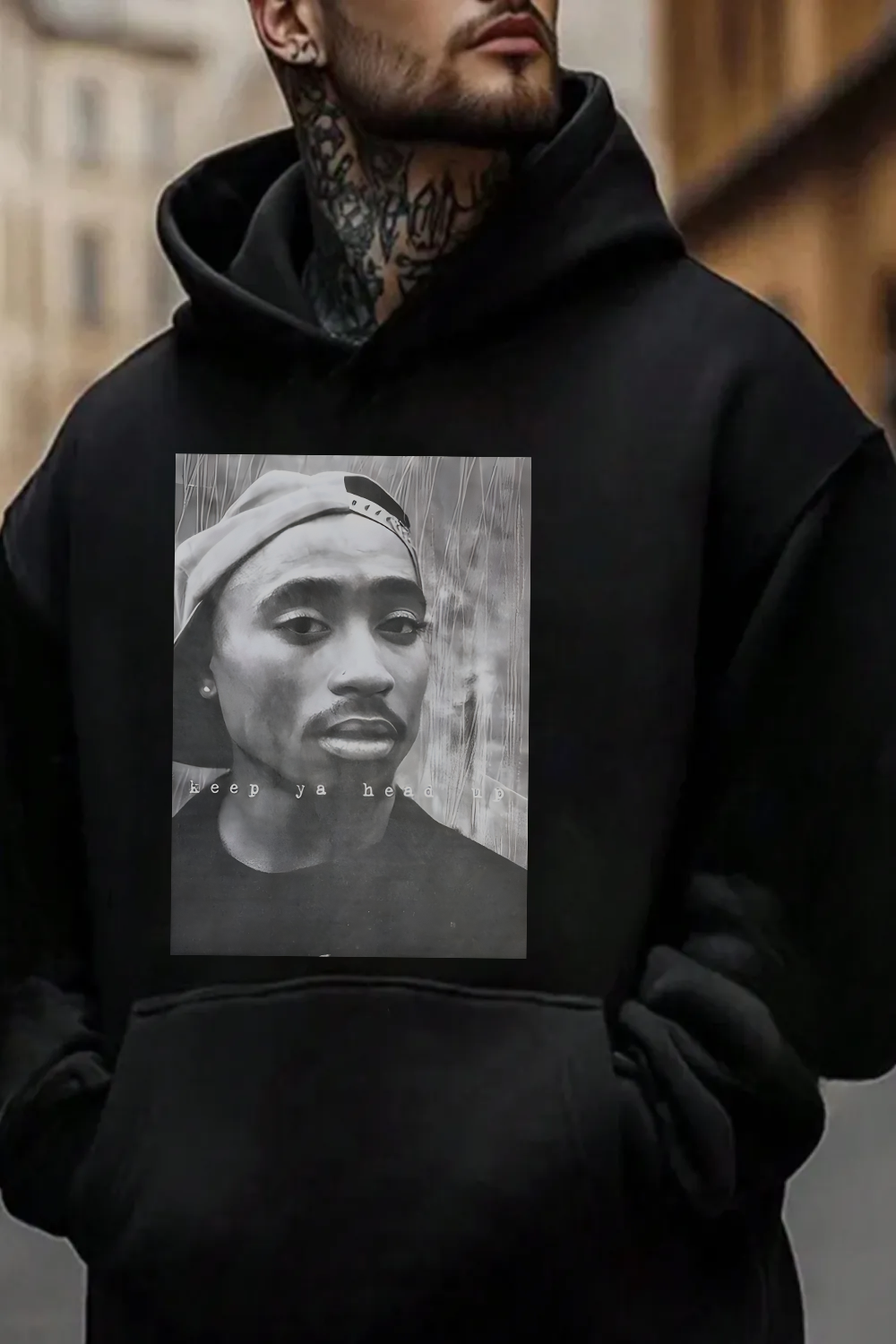 2Pac 90s Rappers Graphic hoodie For Men