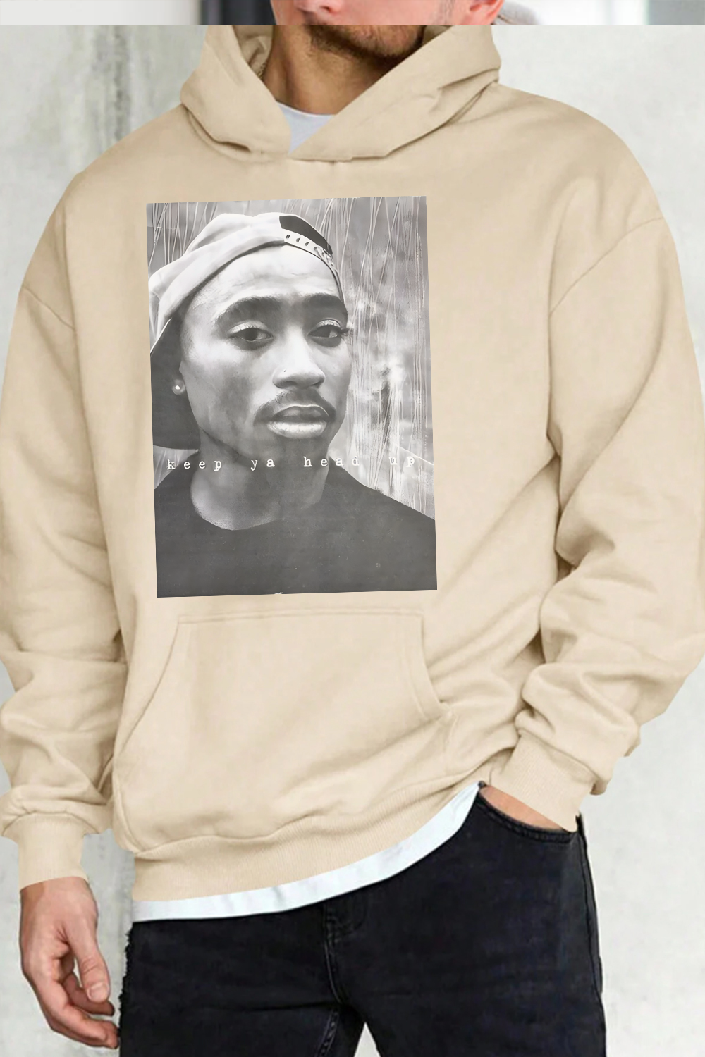 2Pac 90s Rappers Graphic hoodie For Men