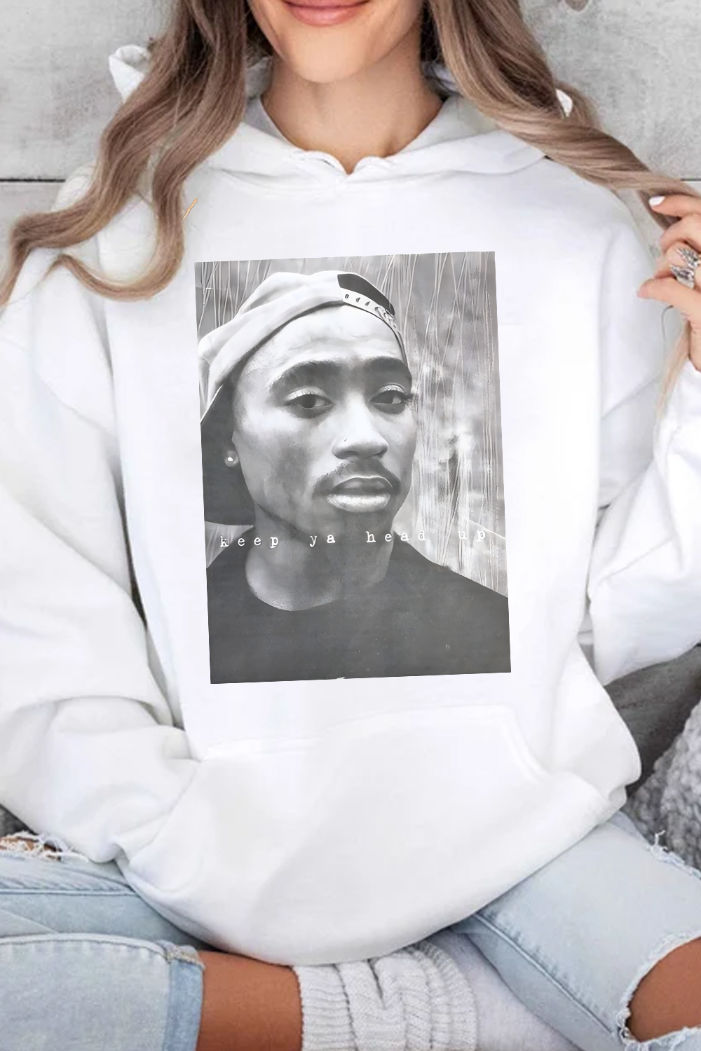 2Pac 90s Rappers Graphic hoodie For WOMEN
