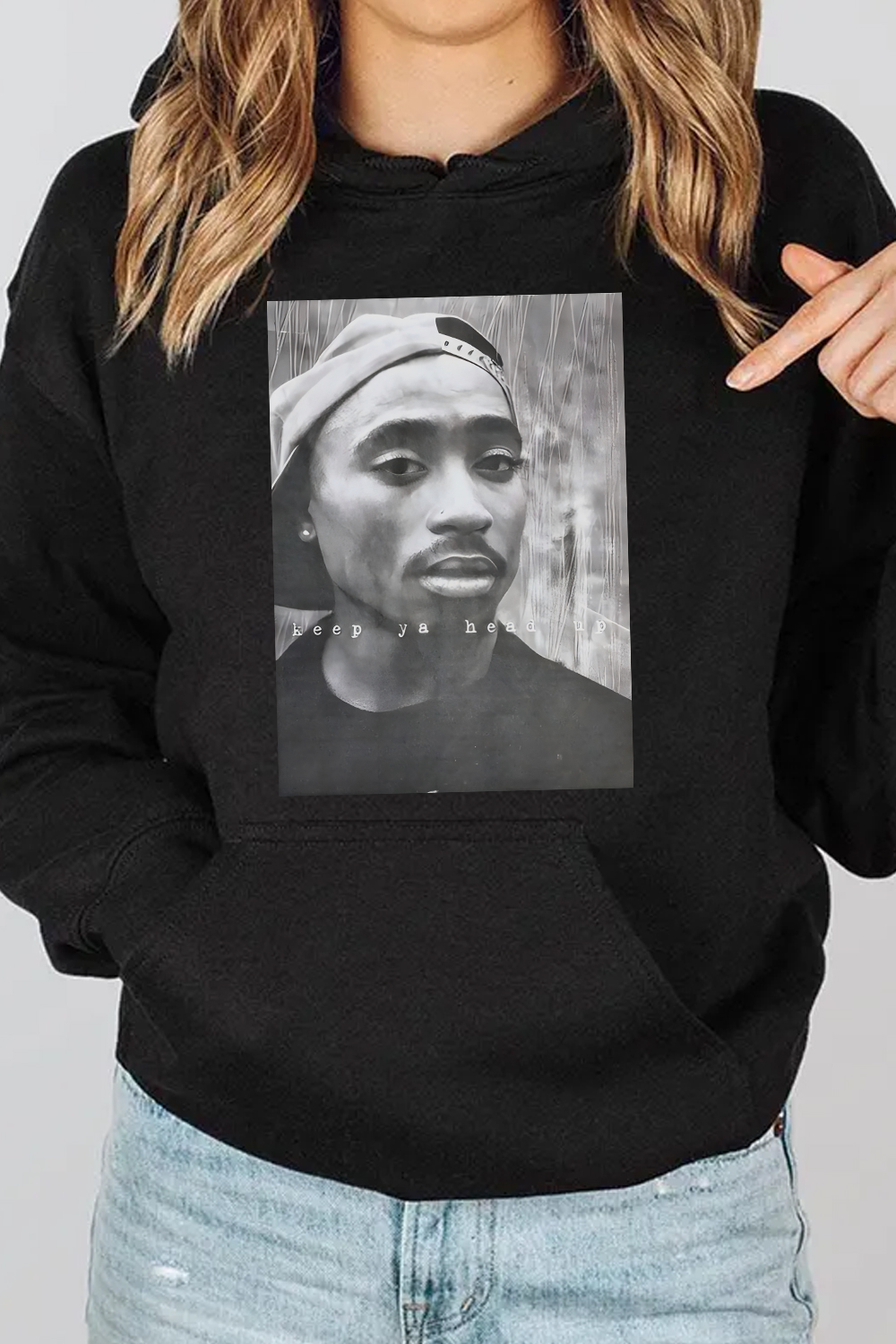 2Pac 90s Rappers Graphic hoodie For WOMEN