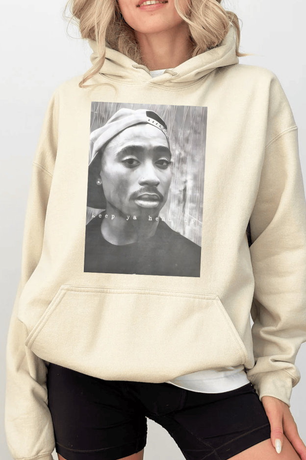 2Pac 90s Rappers Graphic hoodie For WOMEN