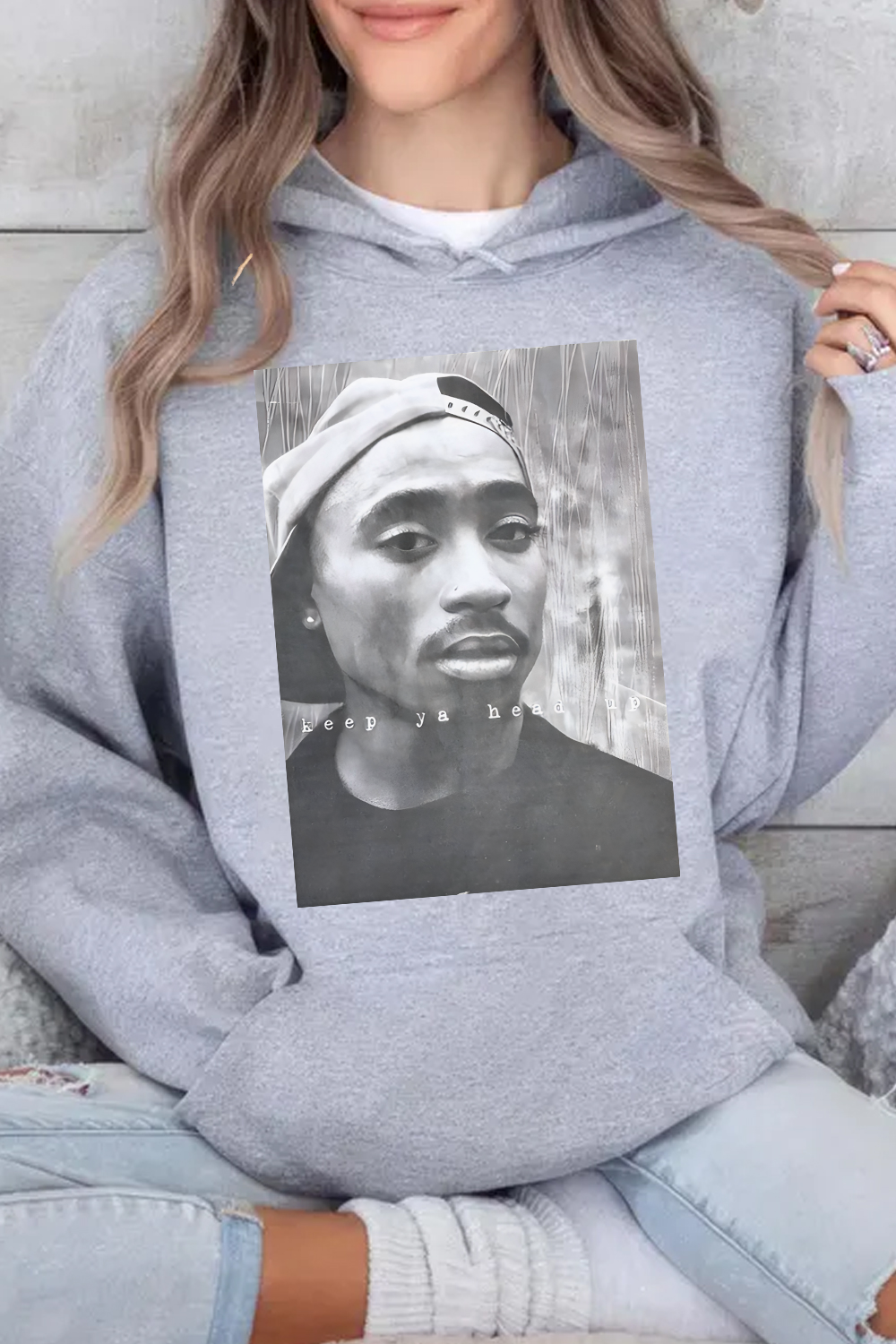 2Pac 90s Rappers Graphic hoodie For WOMEN