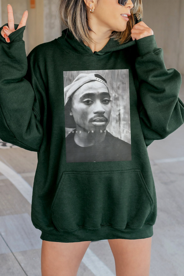 2Pac 90s Rappers Graphic hoodie For WOMEN