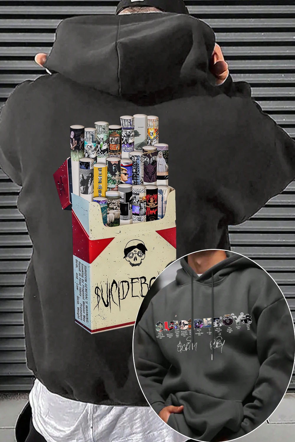 uicideboys 2-side printed personalized men's hoodie