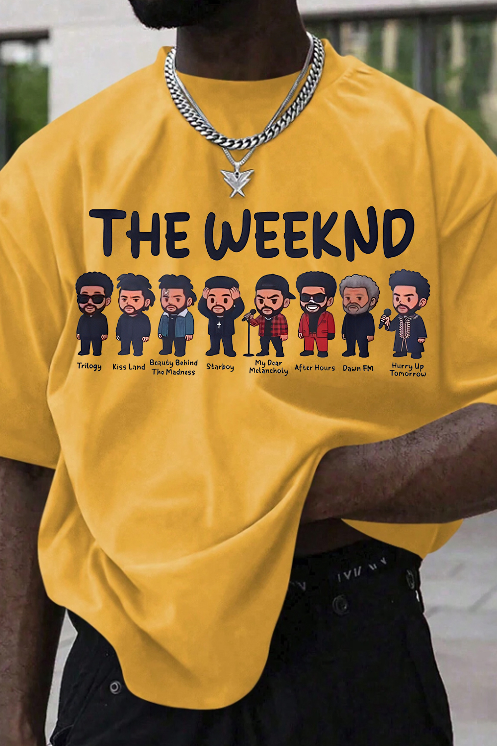 Rock The Weeknd tee and shine brighter