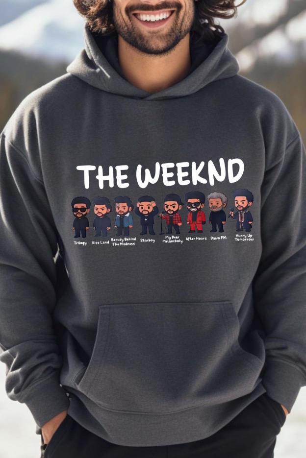 Rock The Weeknd men hoodie and shine brighter
