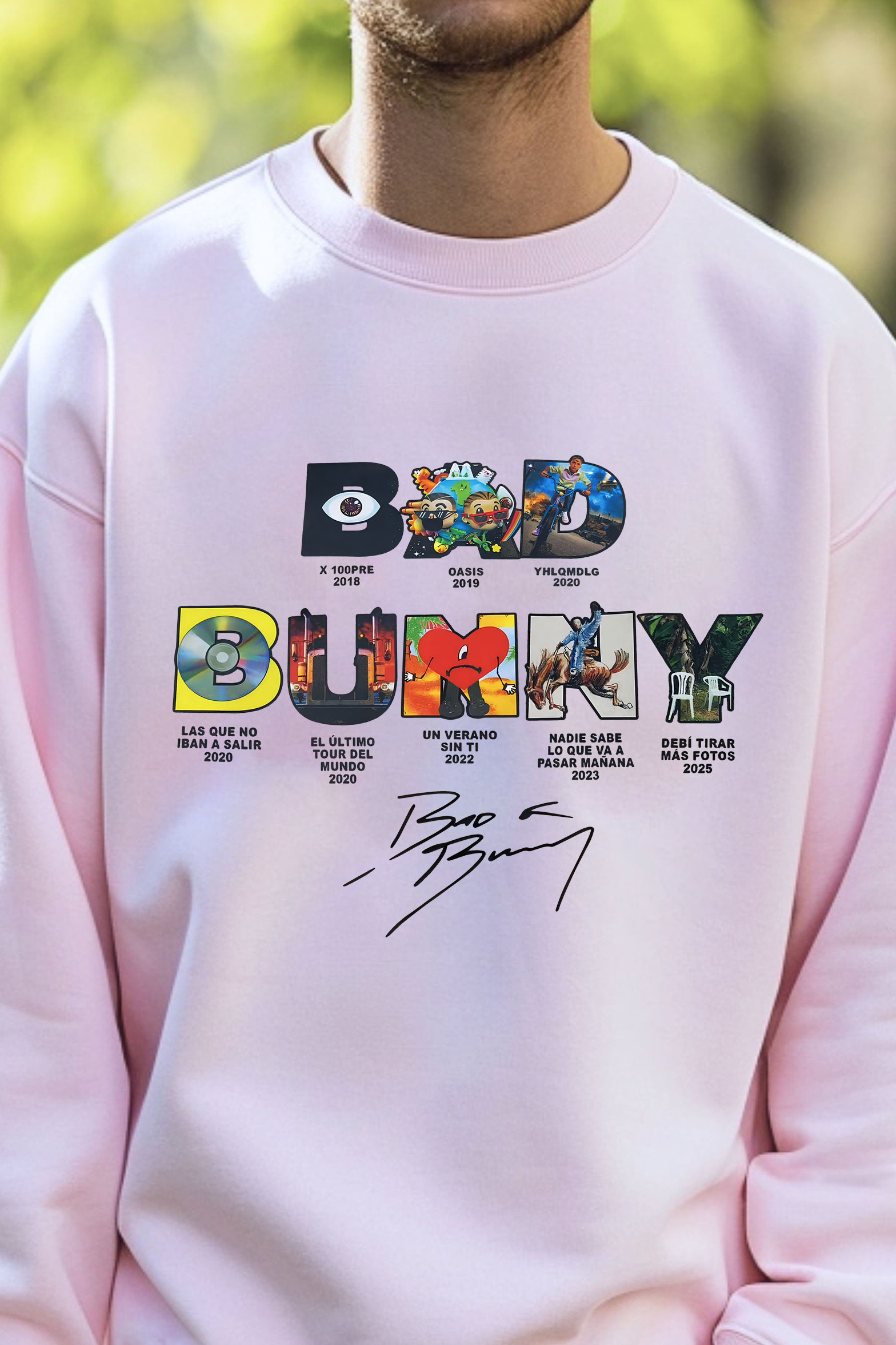 Bad Bunny Concert DTML Album Sweatshirt For Men