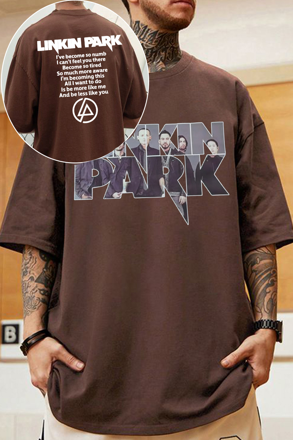 lP fan 2-side printed T-shirt