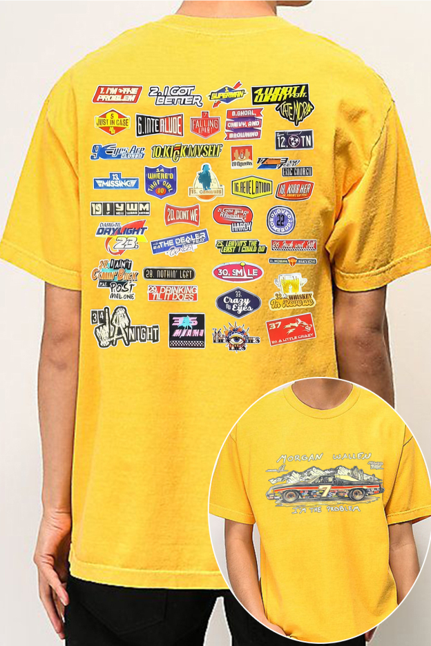 Morgan Wallen concert 2-sided t-shirt