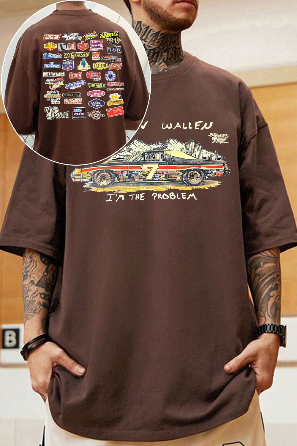 Morgan Wallen concert 2-sided t-shirt