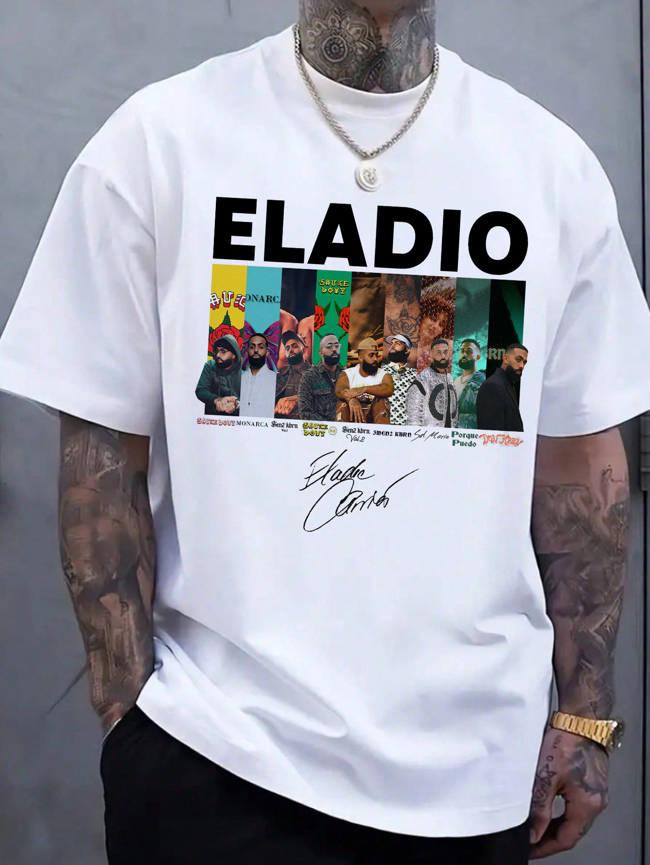 Graphic Album Eladio Shirt, Eladio Carrión Unisex T-Shirt