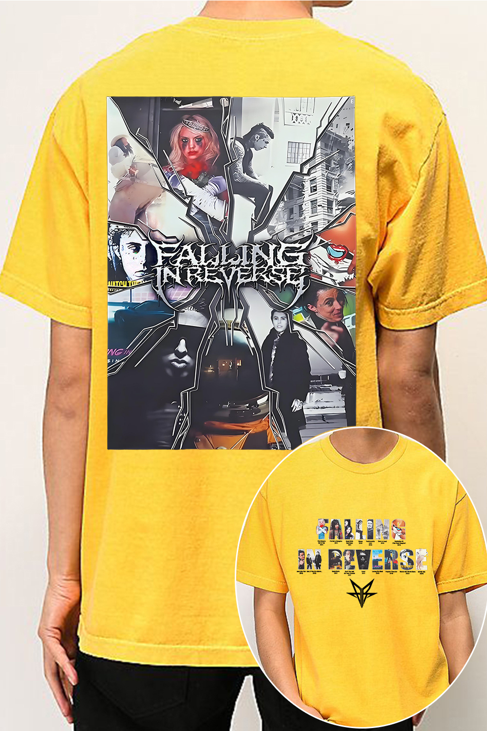 Falling In Reverse 2-sided printed tee