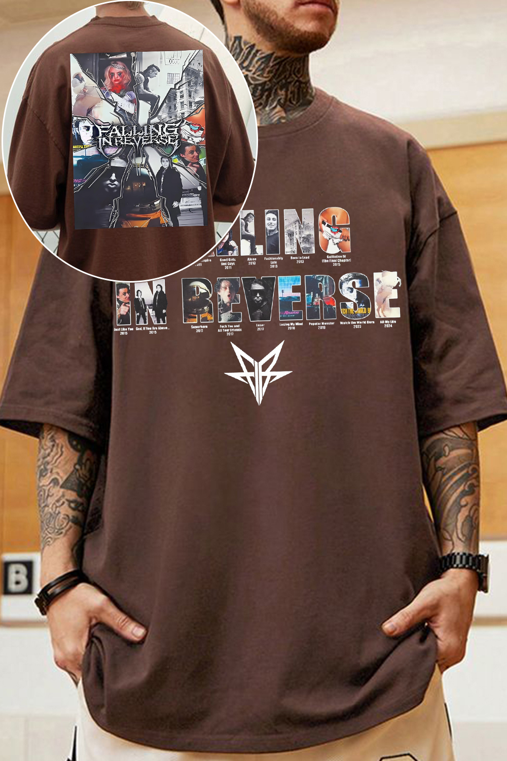 Falling In Reverse 2-sided printed tee